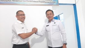 PISAH SAMBUT KEPALA BNN KOTA SAWAHLUNTO DENGAN SEGENAP PEGAWAI DAN KARYAWAN DI LINGKUNGAN BNN KOTA SAWAHLUNTO