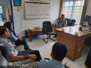 MENERIMA KUNJUNGAN KEPALA RUTAN KELAS II B SAWAHLUNTO
