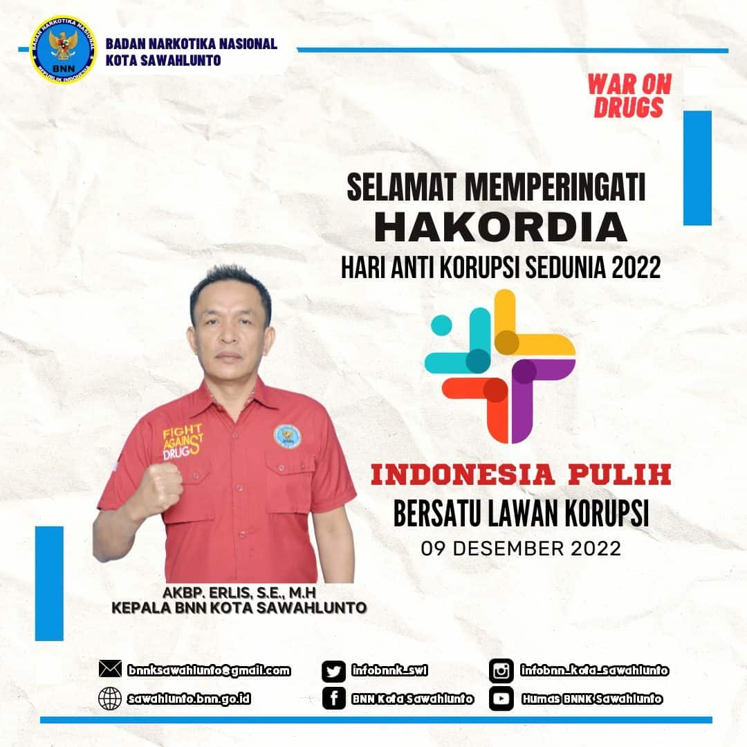 Selamat Memperingati Hari Anti Korupsi Sedunia. "Indonesia Pulih, Bersatu Lawan Korupsi" Konsep Otomatis