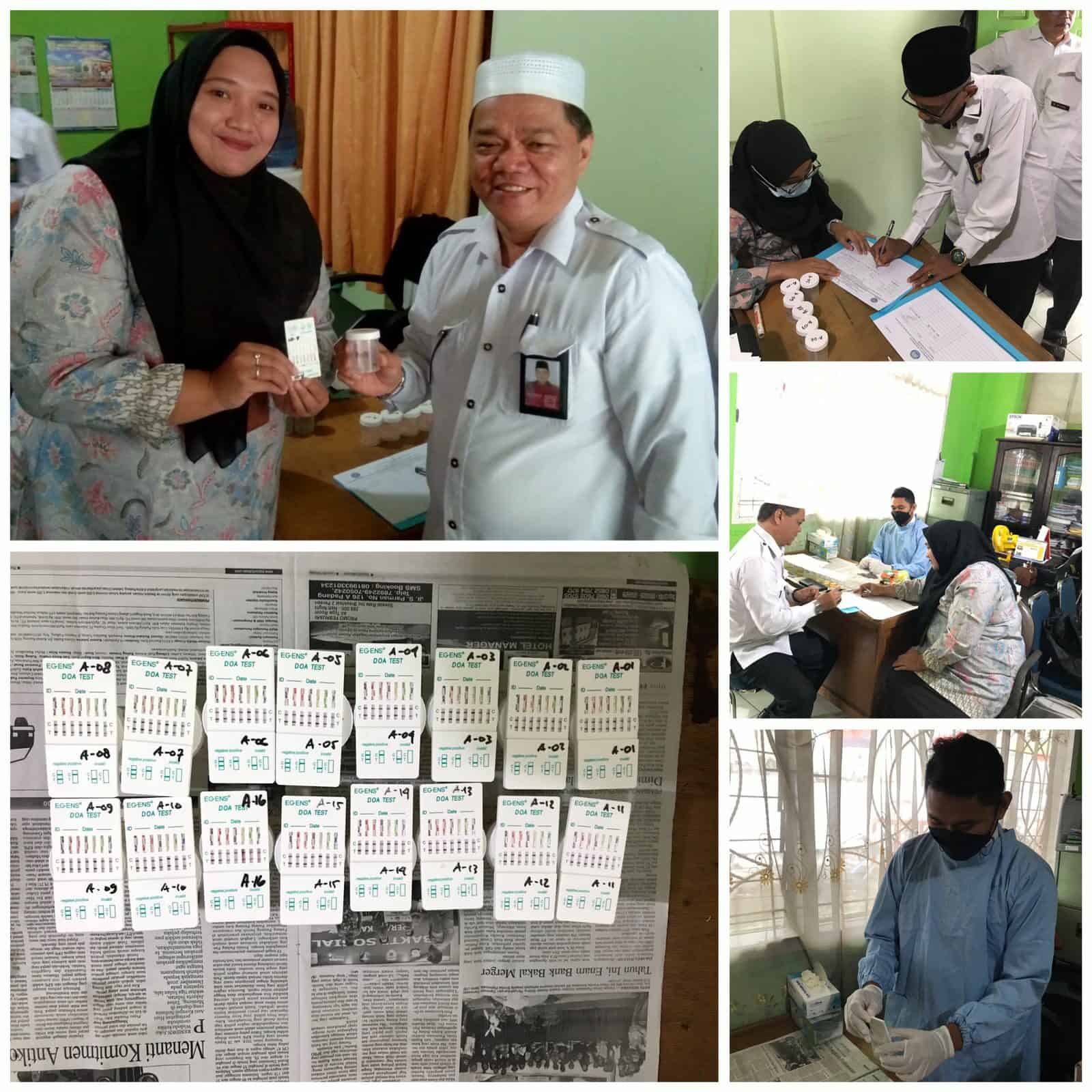 Pemberdayaan Masyarakat Anti Narkoba melalui Test Urine Kepada Pegawai Kantor Kementerian Agama Kota Sawahlunto Pemberdayaan Masyarakat Anti Narkoba melalui Test Urine Kepada Pegawai Kantor Kementerian Agama Kota Sawahlunto